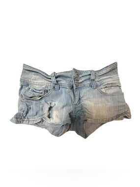 Women’s 4 Vintage Indigo Rein Y2K Low Rise Jean Short Shorts Daisy Dukes